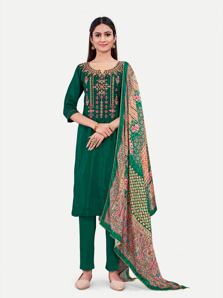Upada Silk Salwar Kameez | Sophisticated Embroidery for Traditional Ethnic Wear