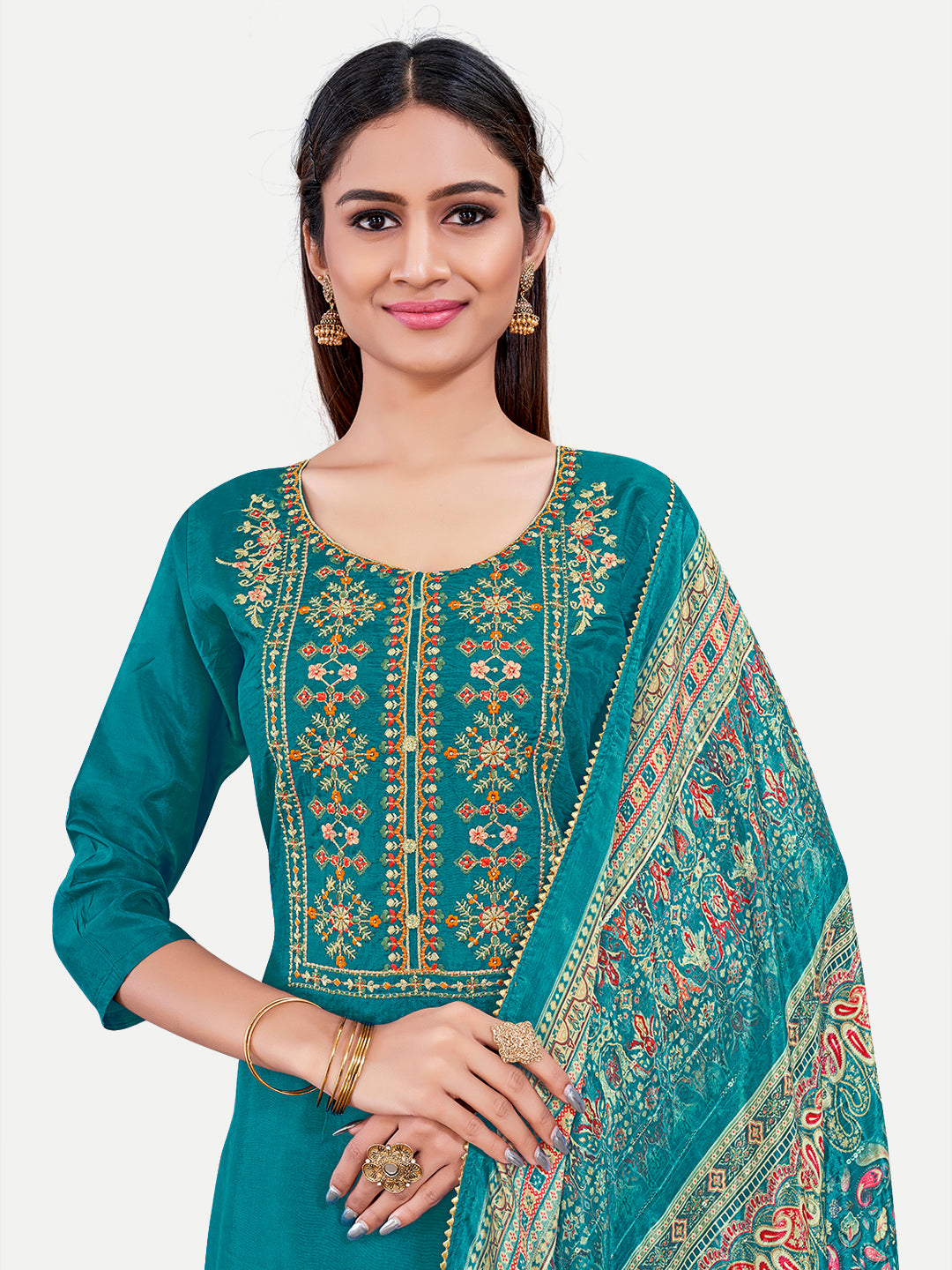 Upada Silk Salwar Kameez | Sophisticated Embroidery for Traditional Ethnic Wear