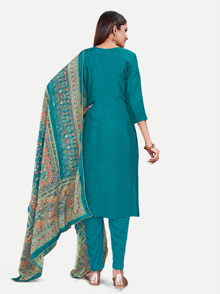 Upada Silk Salwar Kameez | Sophisticated Embroidery for Traditional Ethnic Wear