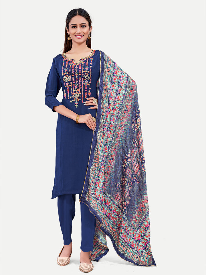 Upada Silk Salwar Kameez | Sophisticated Embroidery for Traditional Ethnic Wear