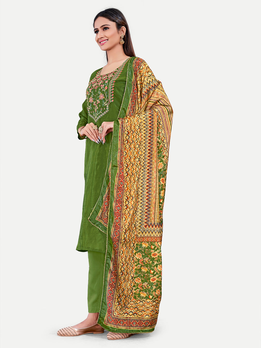 Upada Silk Salwar Kameez | Sophisticated Embroidery for Traditional Ethnic Wear