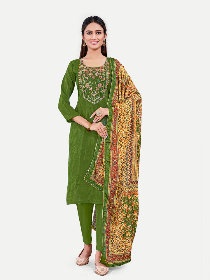 Upada Silk Salwar Kameez | Sophisticated Embroidery for Traditional Ethnic Wear