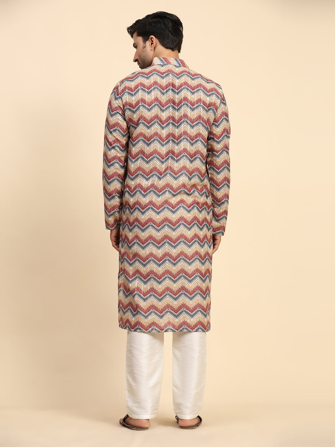 Multicolor Rado Cotton Kurta for Men | Designer Digital Printed Occasion Wear