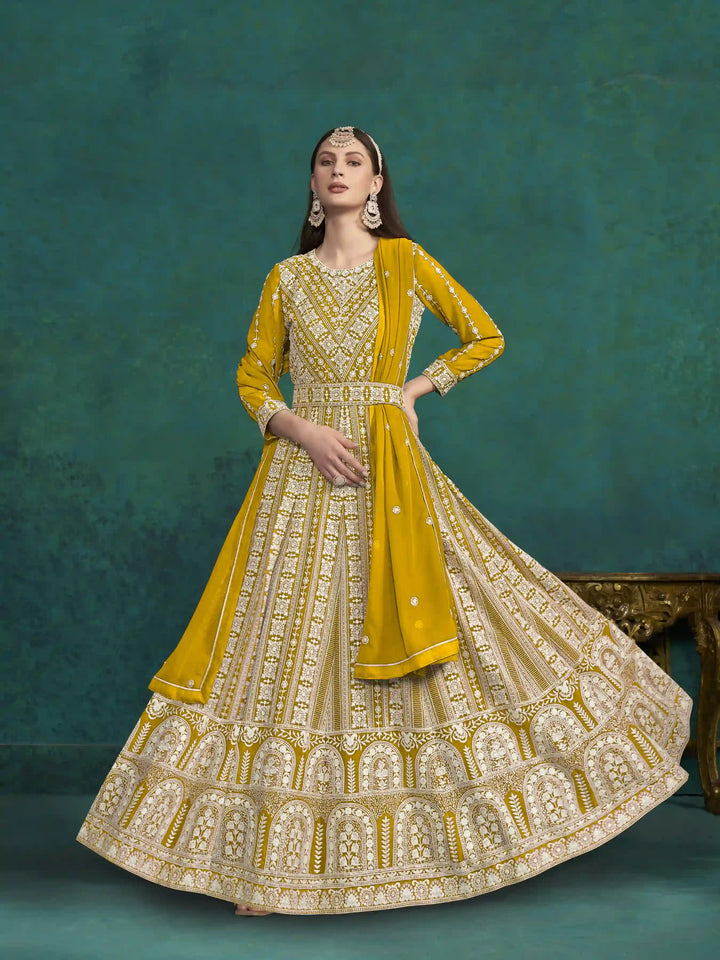 Faux Georgette Anarkali Suit for Women | Elegant & Comfortable Ethnic Wear