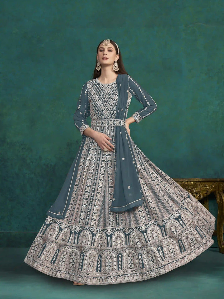 Faux Georgette Anarkali Suit for Women | Elegant & Comfortable Ethnic Wear