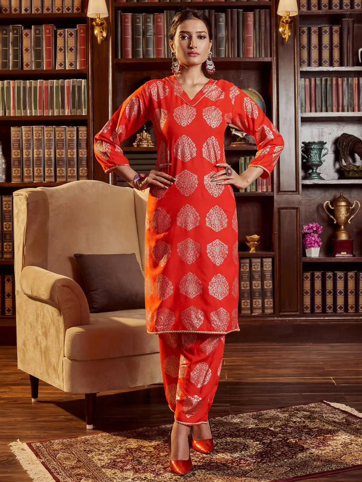 Red Rayon Salwar Kameez for Women | Elegant & Comfortable Ethnic Wear