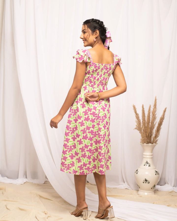 Stylish Multi-Colored Designer Kurti | Square Neck & Cap Sleeves