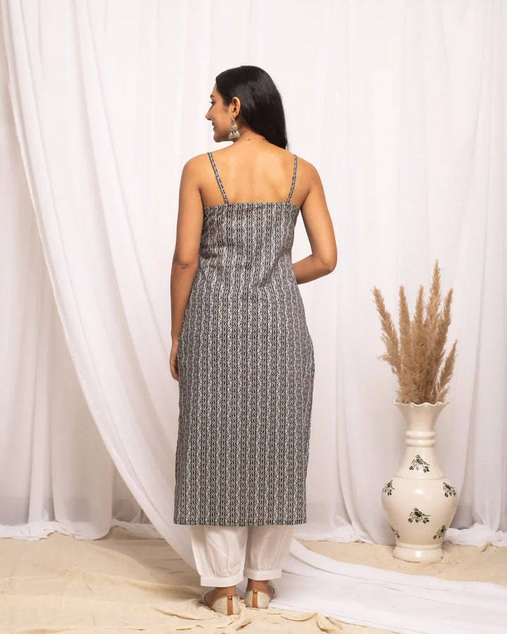 Grey Designer Cotton Kurti | Versatile Style for All Occasions