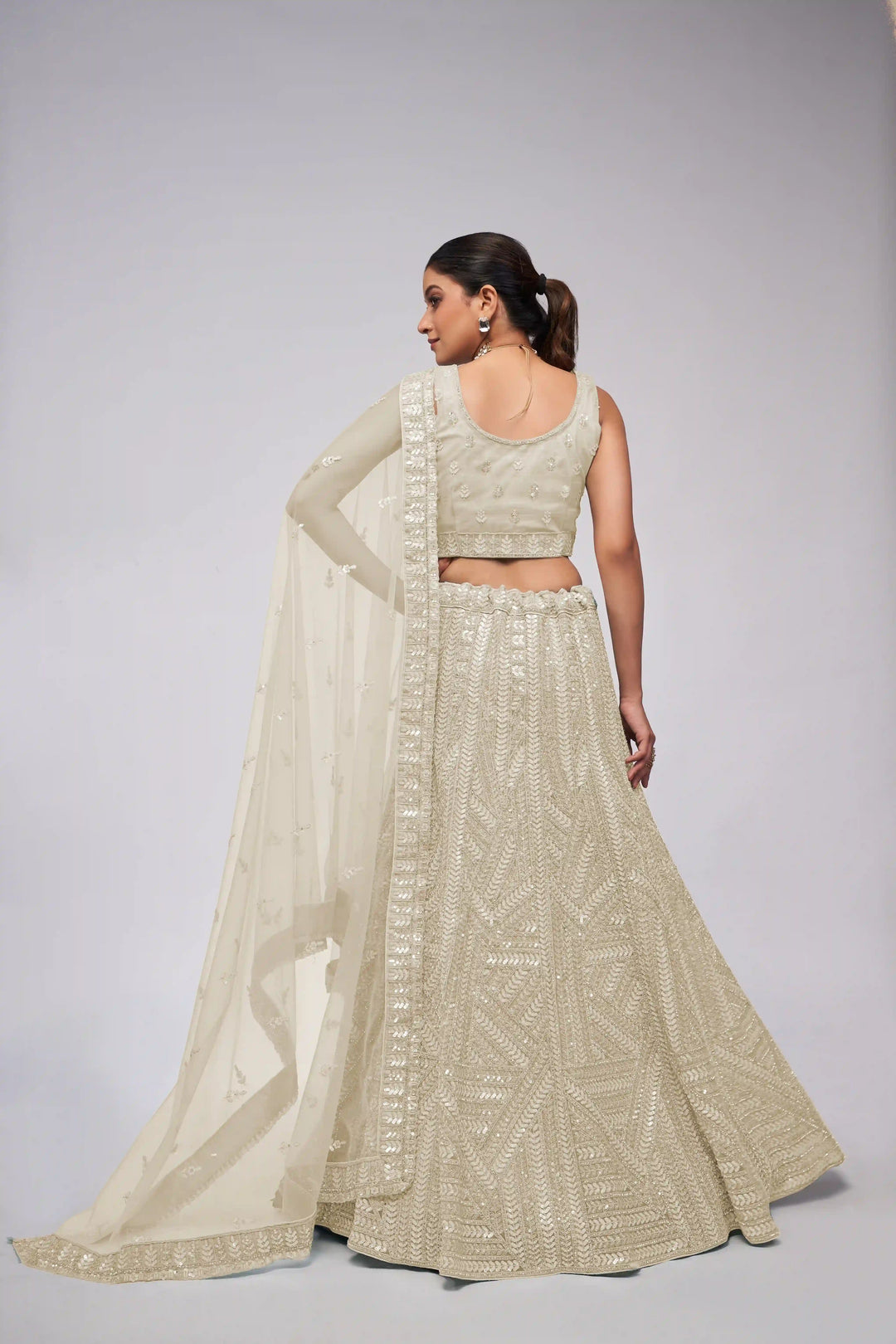 Designer Soft-Net Lehenga with Sequins & Stone Work | Perfect for Weddings & Events