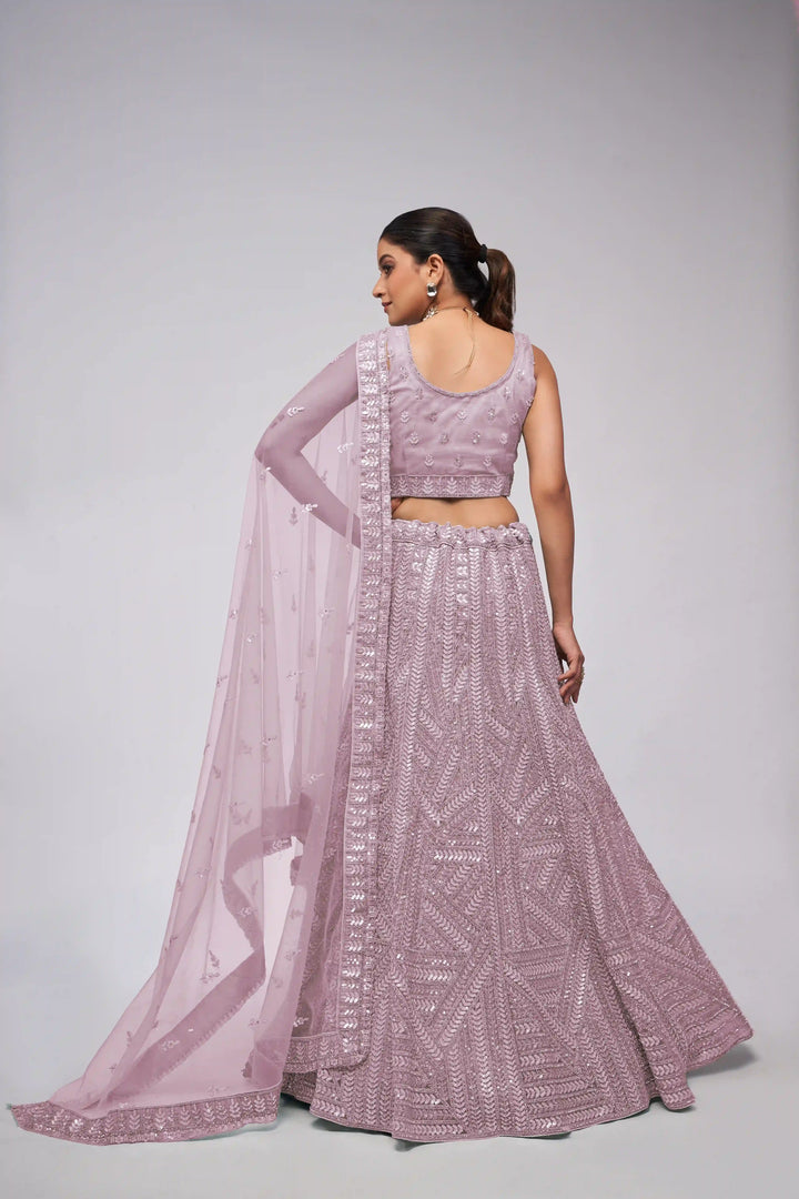 Designer Soft-Net Lehenga with Sequins & Stone Work | Perfect for Weddings & Events