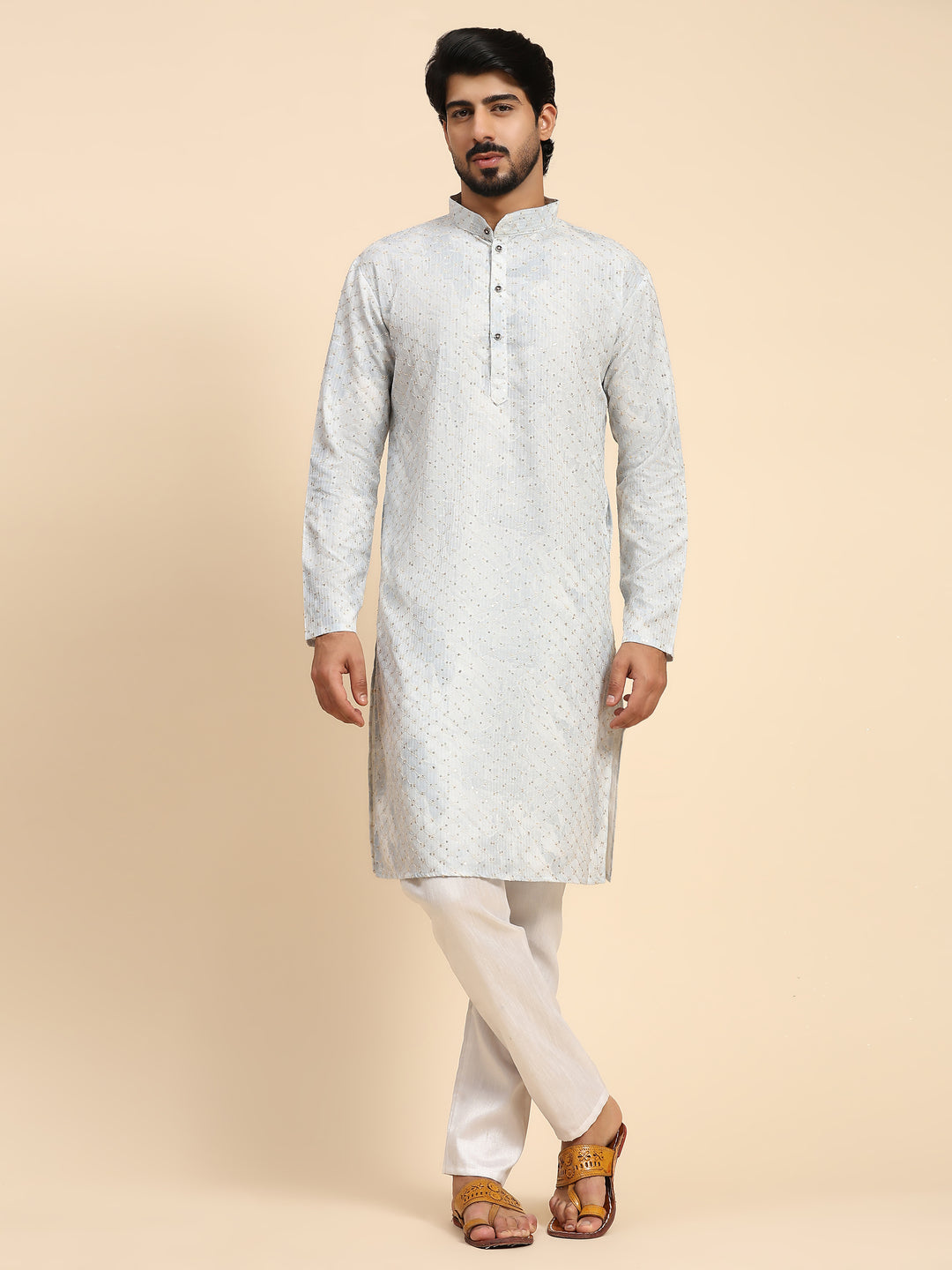 Designer Cotton Kurta | Stylish Digital Prints with Embroidery