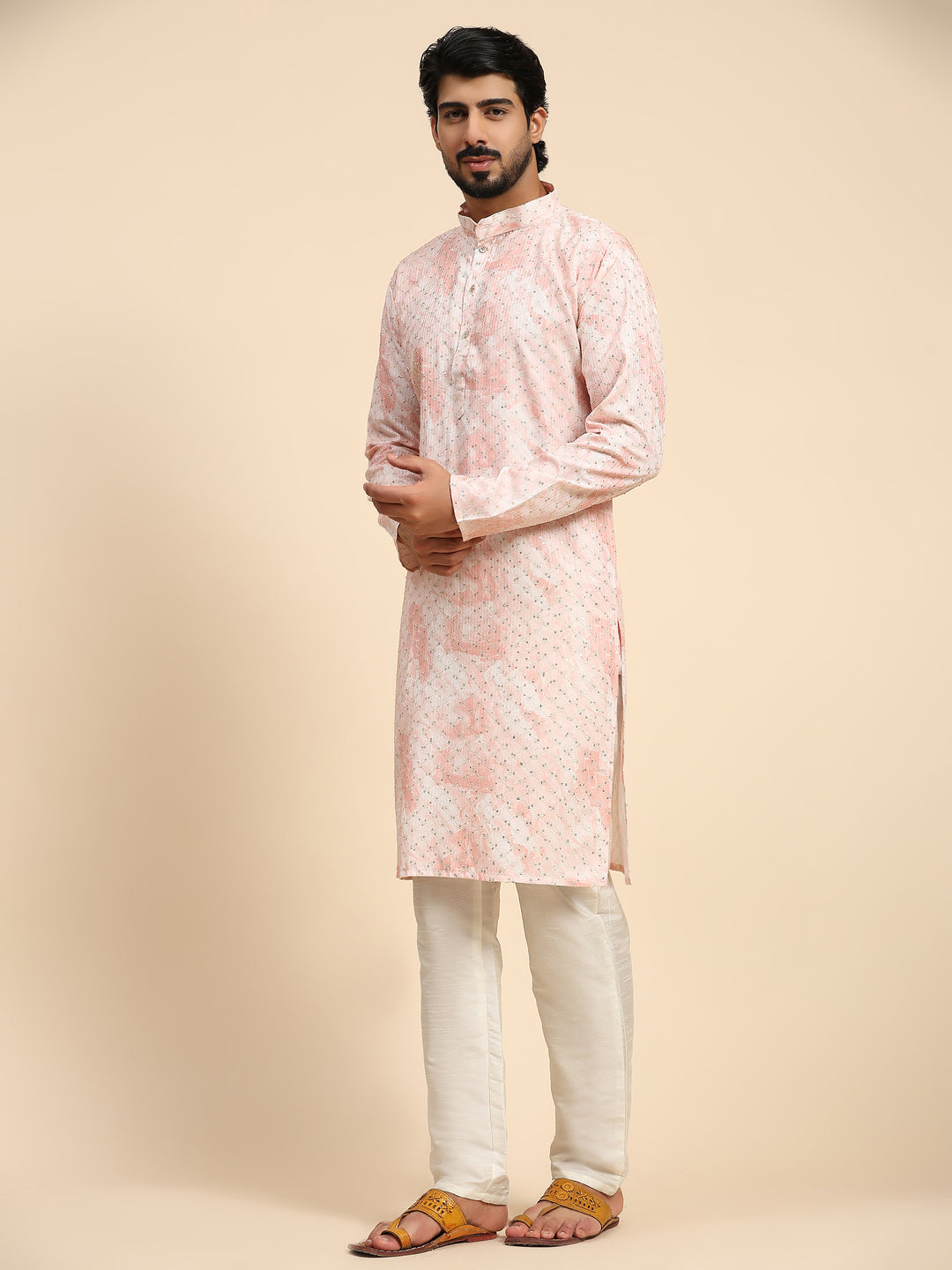 Designer Cotton Kurta | Stylish Digital Prints with Embroidery
