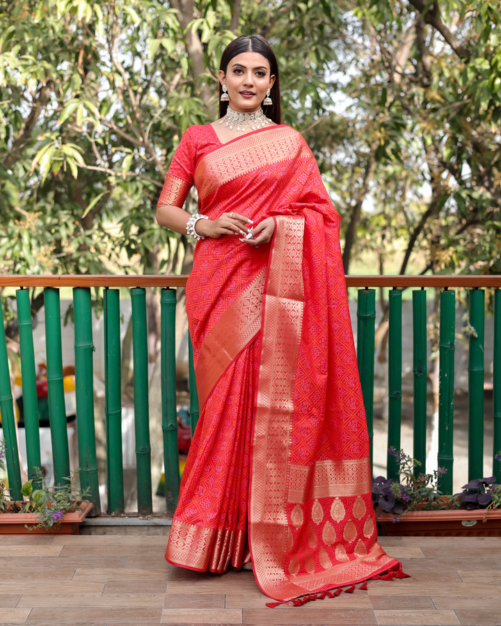 Handloom Silk Saree | Weaving Bandhej Patola Design for Special Events