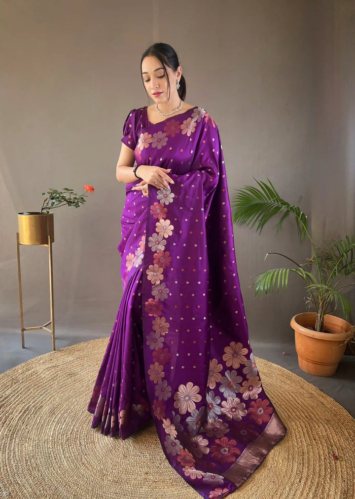 Exquisite Soft Silk Saree with | A Stylish and Sophisticated Choice