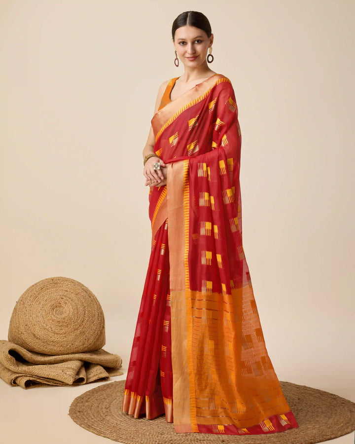 Beautiful Cotton Silk Saree with | Unmatched Beauty for Grand Occasions