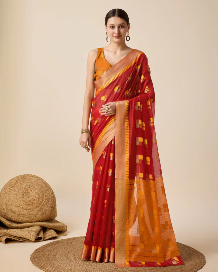 Beautiful Cotton Silk Saree with | Unmatched Beauty for Grand Occasions