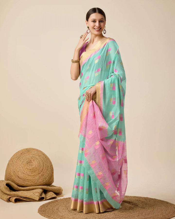 Beautiful Cotton Silk Saree with | Unmatched Beauty for Grand Occasions
