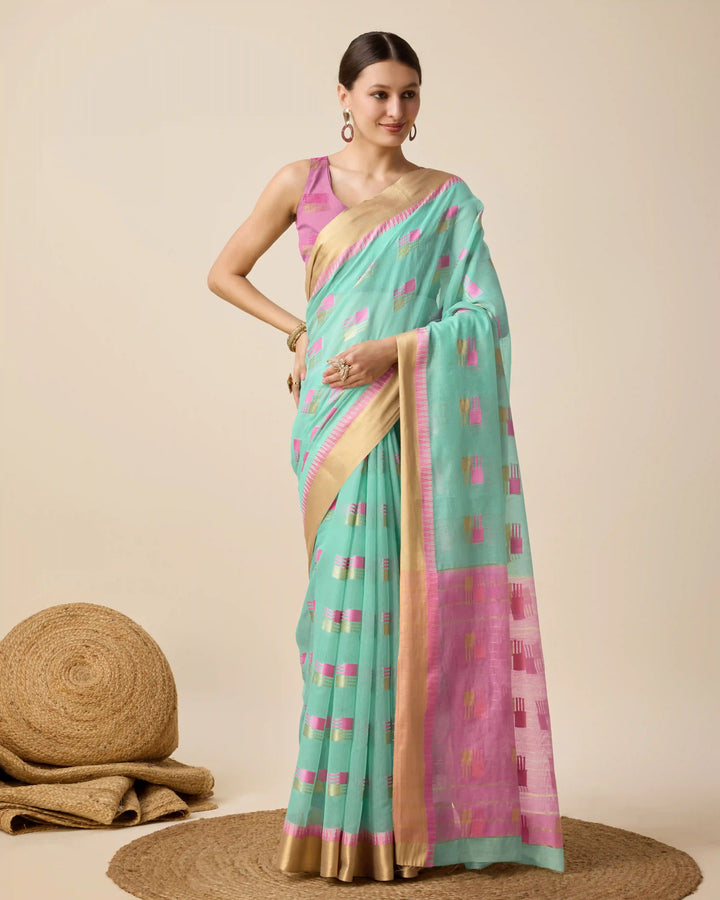 Beautiful Cotton Silk Saree with | Unmatched Beauty for Grand Occasions