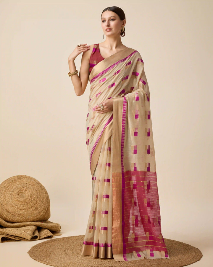 Beautiful Cotton Silk Saree with | Unmatched Beauty for Grand Occasions