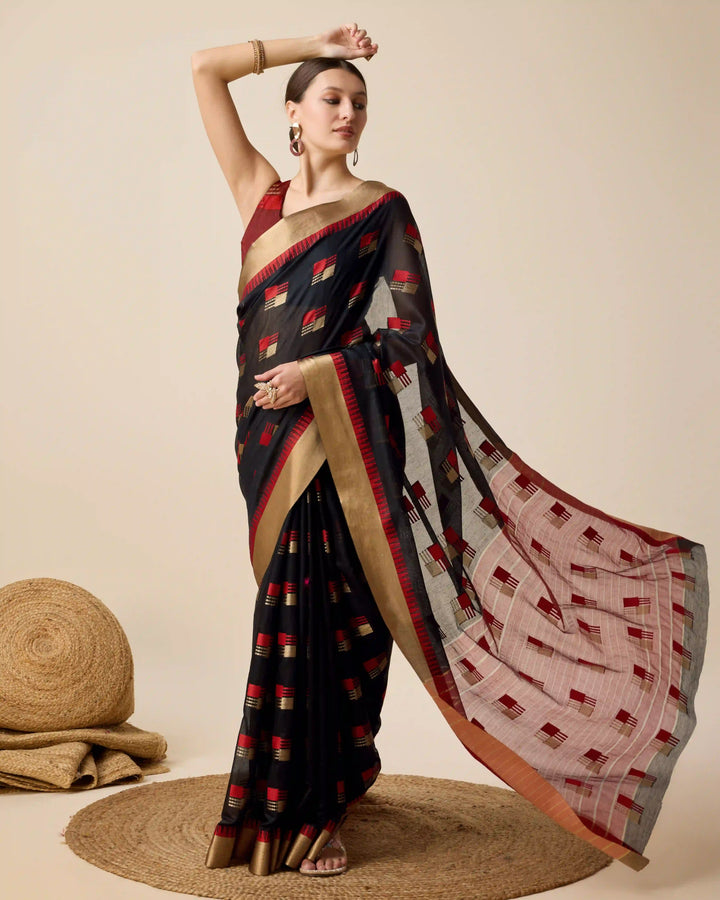 Beautiful Cotton Silk Saree with | Unmatched Beauty for Grand Occasions