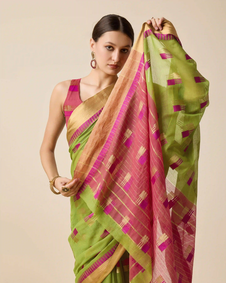 Beautiful Cotton Silk Saree with | Unmatched Beauty for Grand Occasions