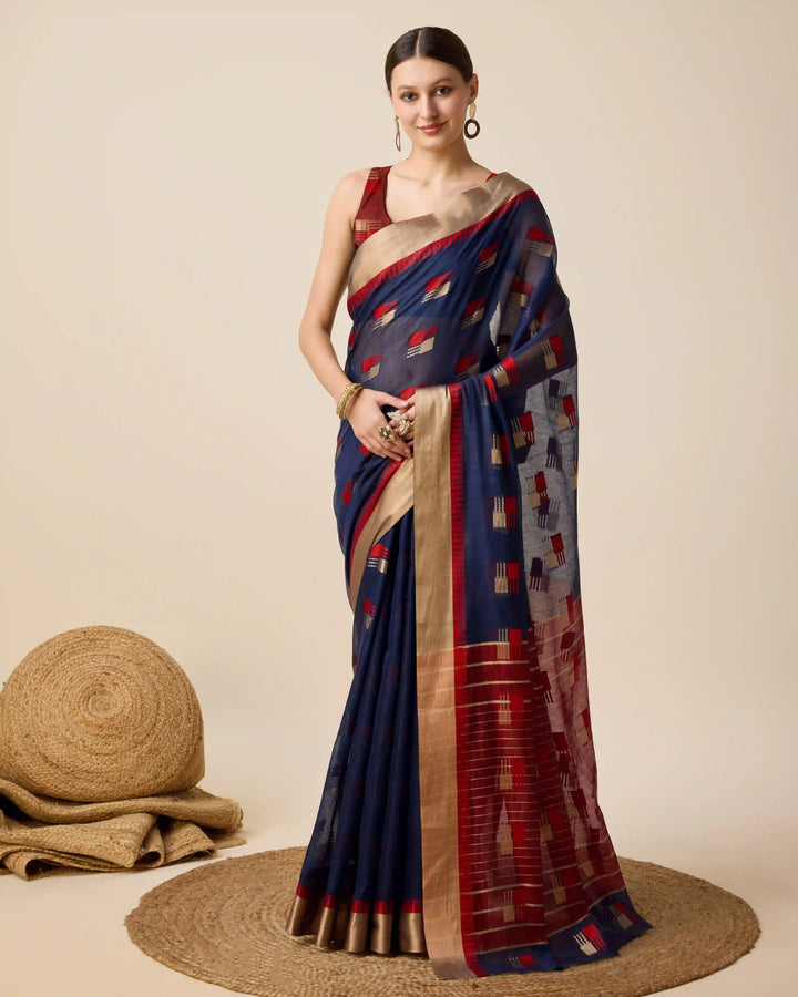 Beautiful Cotton Silk Saree with | Unmatched Beauty for Grand Occasions