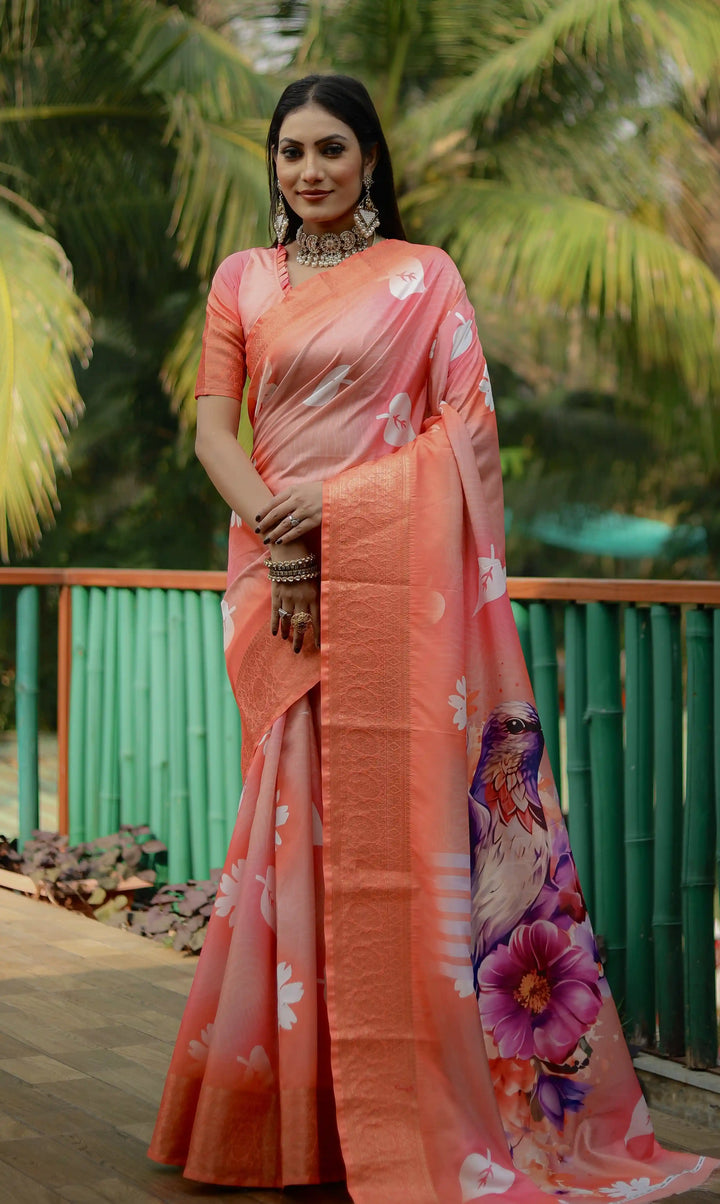 Luxurious Dola Silk Saree | Ideal for Special Events & Traditional Celebrations