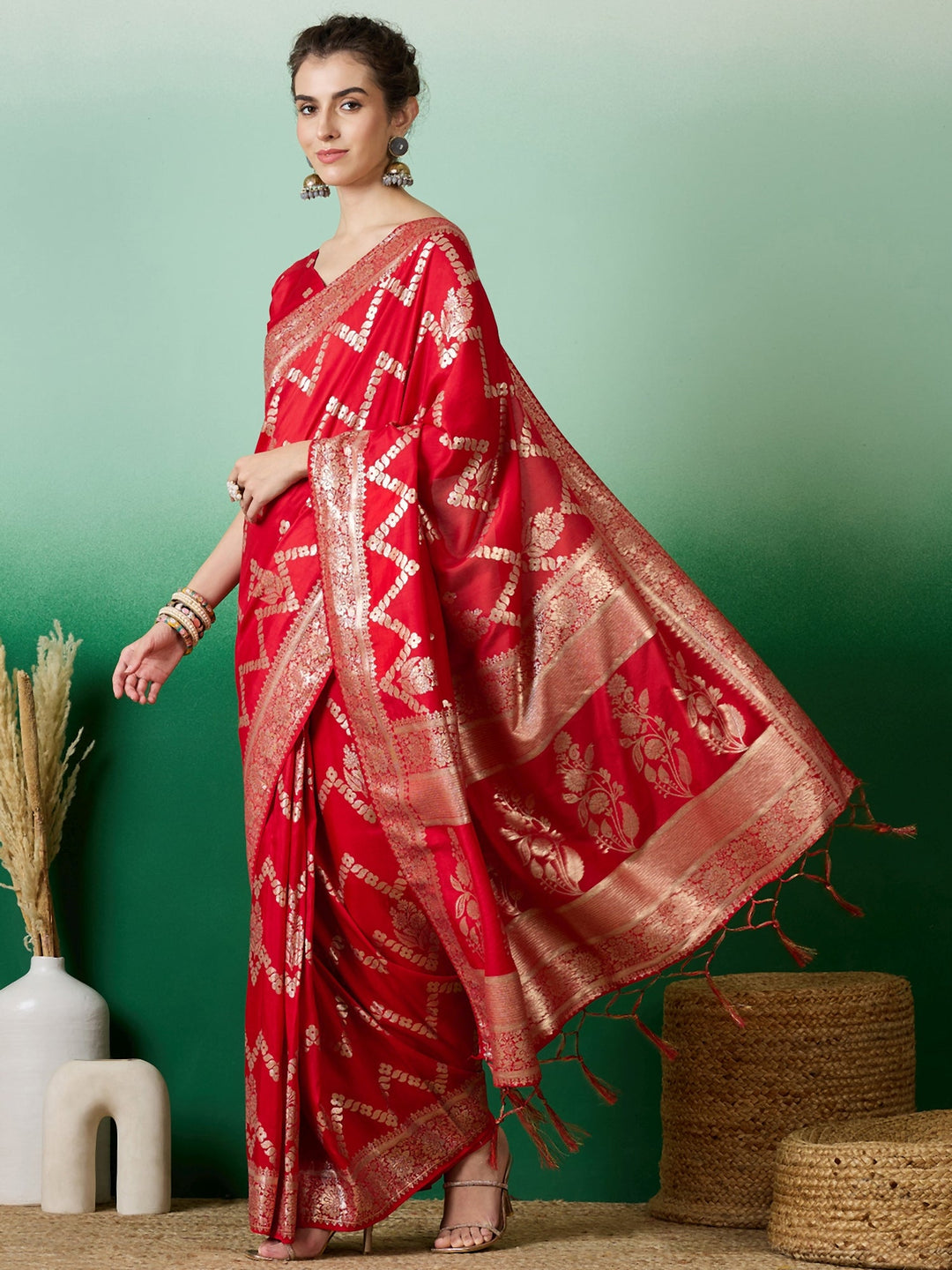 Elegant Designer Saree | Staple Dola Cotton | Perfect for Weddings & Festive Events