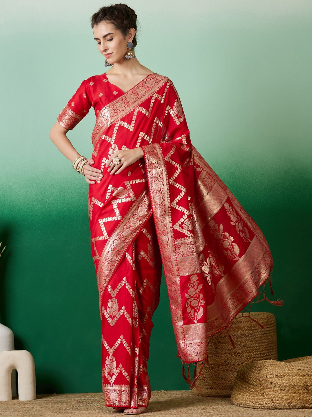Elegant Designer Saree | Staple Dola Cotton | Perfect for Weddings & Festive Events