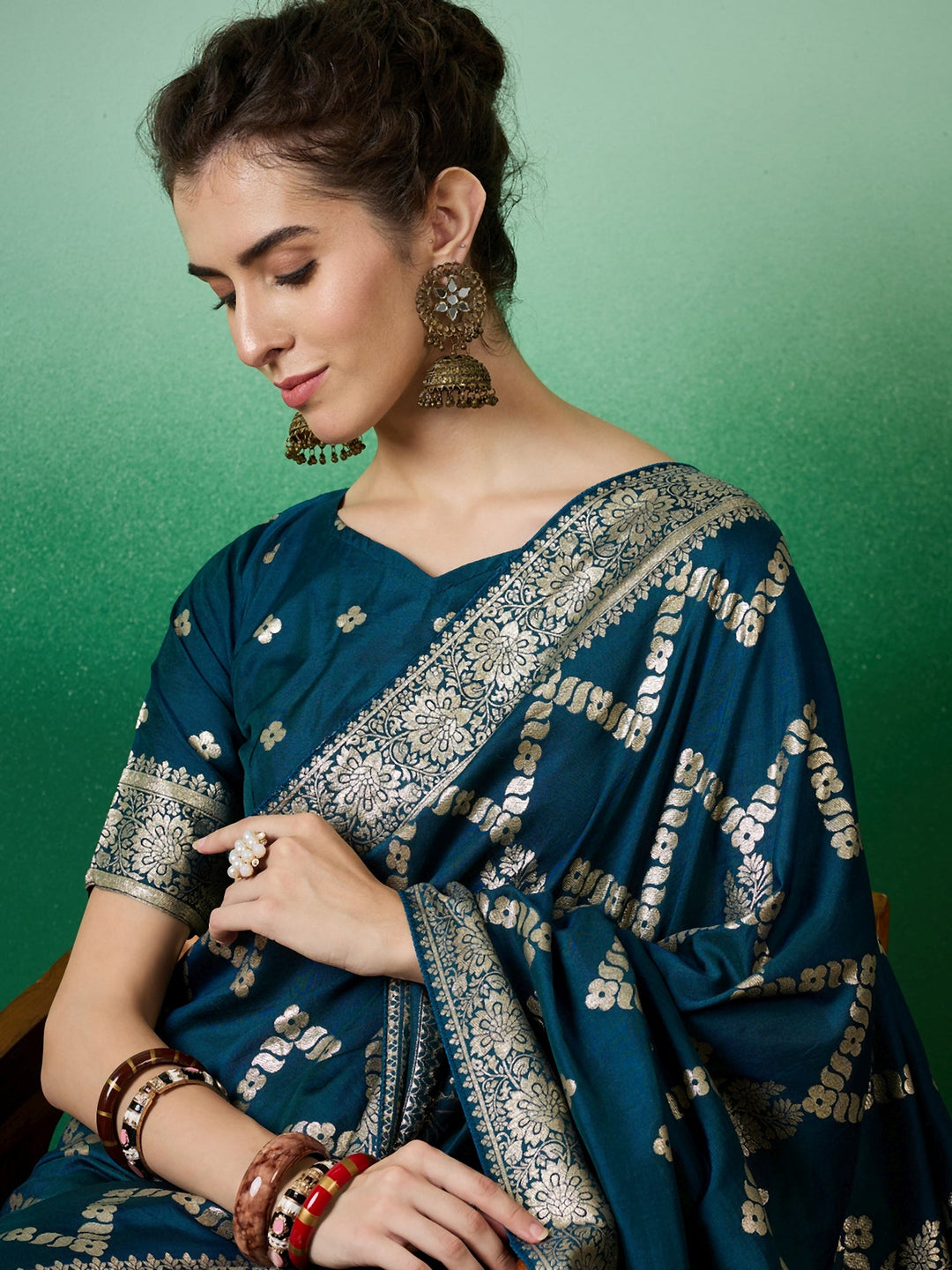 Elegant Designer Saree | Staple Dola Cotton | Perfect for Weddings & Festive Events