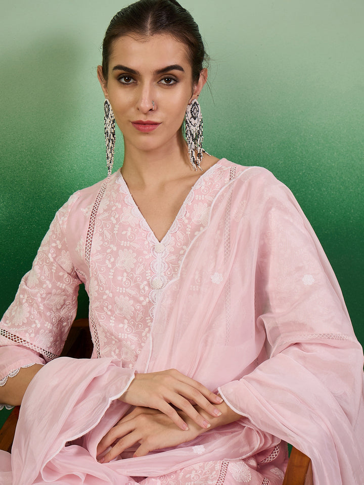 Cotton Salwar Kameez | Stunning Embroidery & Lace Detailing for Festive Wear