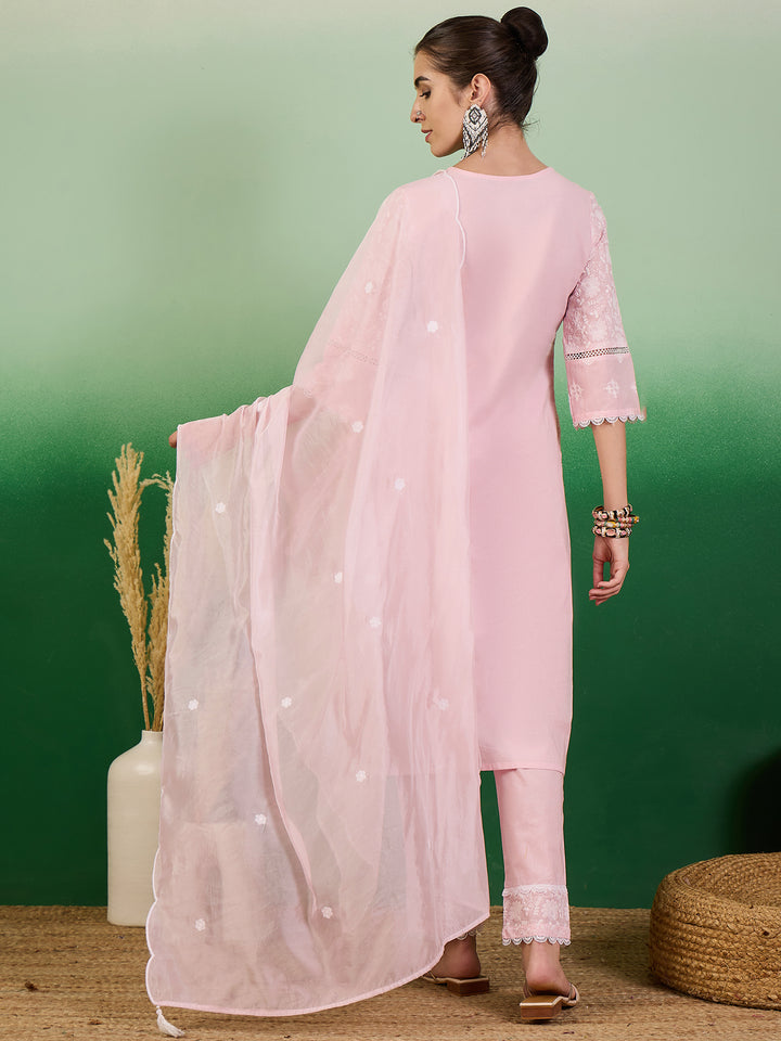 Cotton Salwar Kameez | Stunning Embroidery & Lace Detailing for Festive Wear