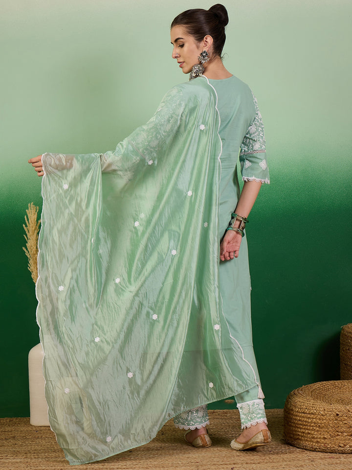 Cotton Salwar Kameez | Stunning Embroidery & Lace Detailing for Festive Wear