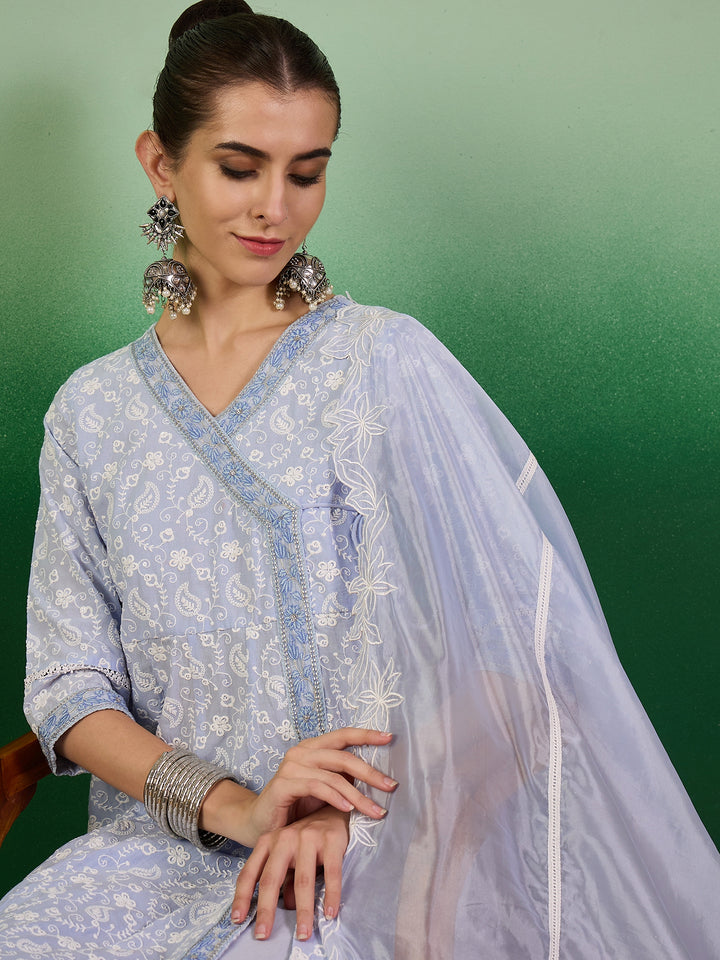 Cotton Salwar Kameez | Stunning Embroidery & Lace Detailing for Festive Wear