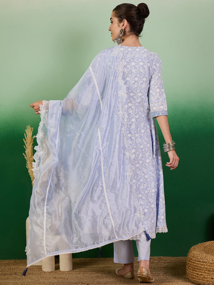 Cotton Salwar Kameez | Stunning Embroidery & Lace Detailing for Festive Wear
