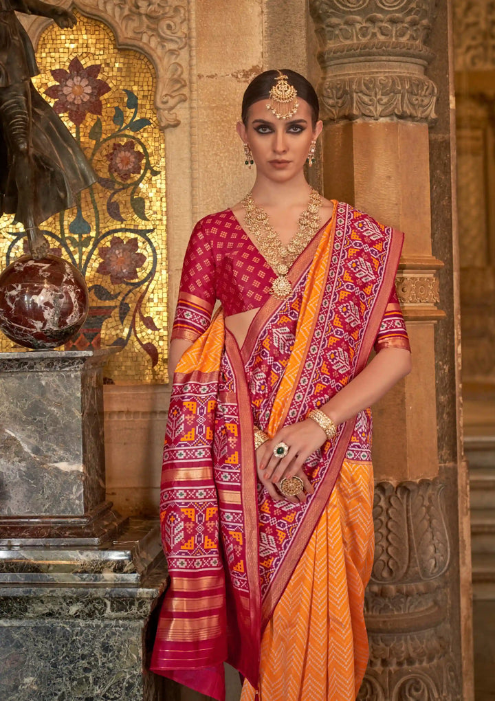 Elegant S-V-P Silk Saree with Banarasi Silk | Designer Weaving for Weddings & Special Events