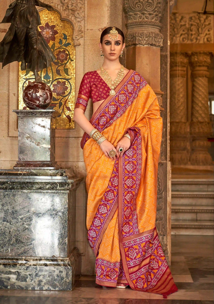 Elegant S-V-P Silk Saree with Banarasi Silk | Designer Weaving for Weddings & Special Events