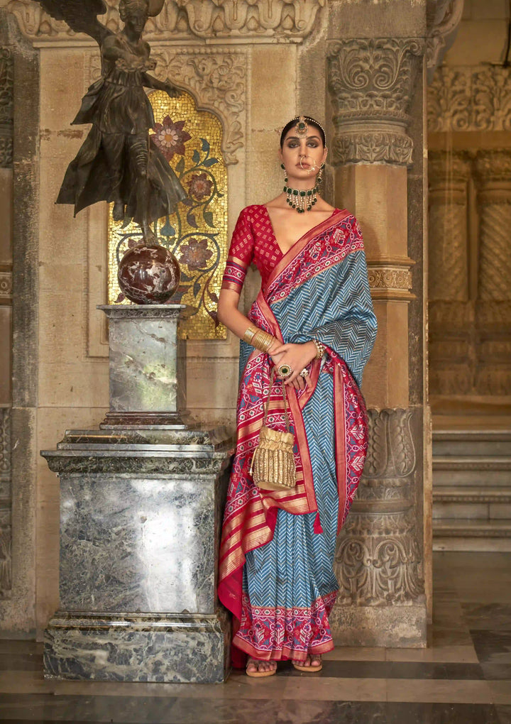 Elegant S-V-P Silk Saree with Banarasi Silk | Designer Weaving for Weddings & Special Events