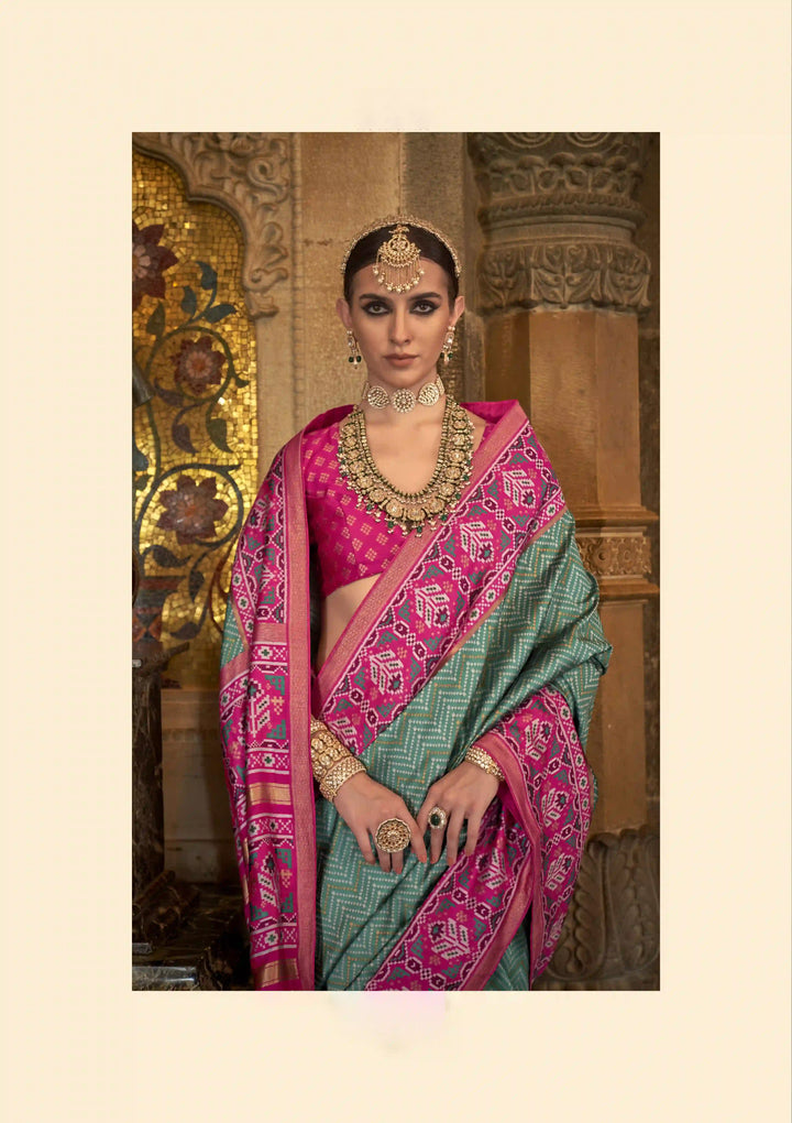 Elegant S-V-P Silk Saree with Banarasi Silk | Designer Weaving for Weddings & Special Events