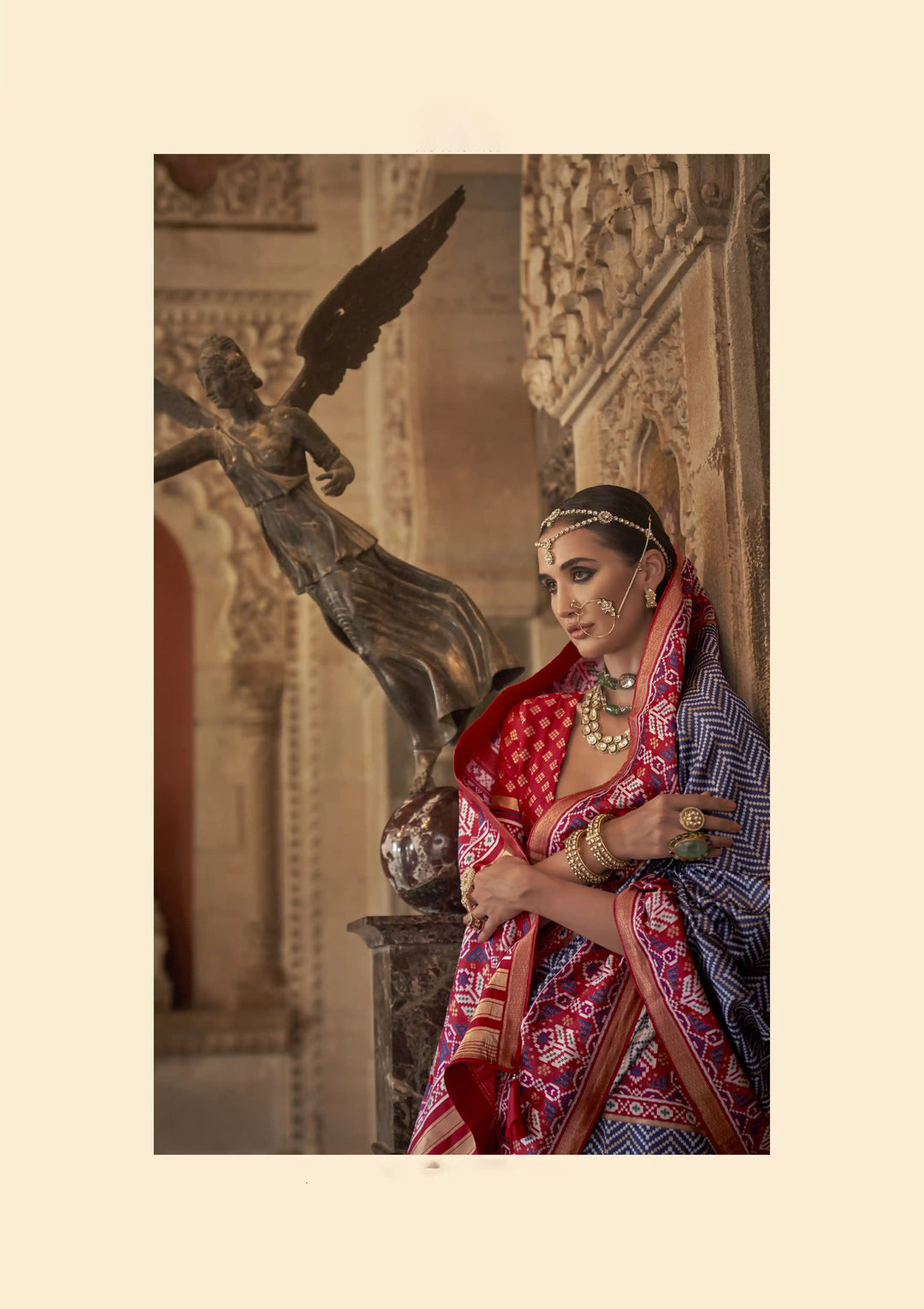 Elegant S-V-P Silk Saree with Banarasi Silk | Designer Weaving for Weddings & Special Events