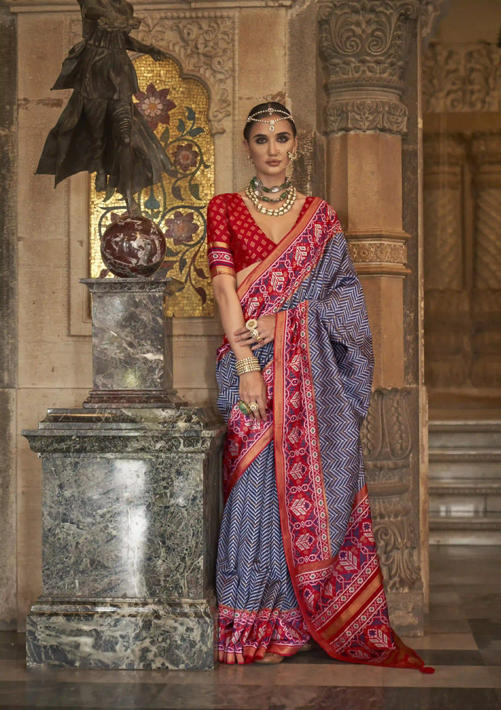 Elegant S-V-P Silk Saree with Banarasi Silk | Designer Weaving for Weddings & Special Events