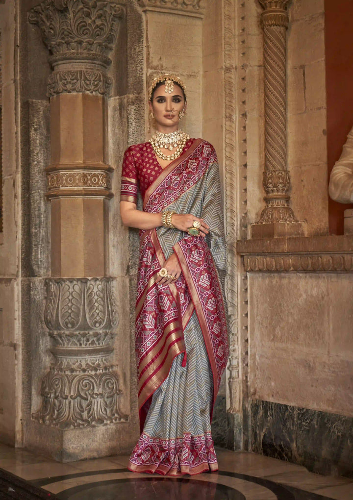 Elegant S-V-P Silk Saree with Banarasi Silk | Designer Weaving for Weddings & Special Events