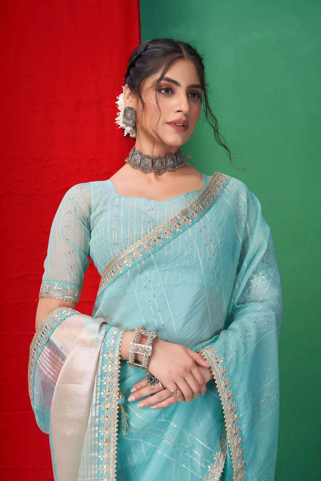 Gorgeous Organza Saree | Perfect for Special Celebrations