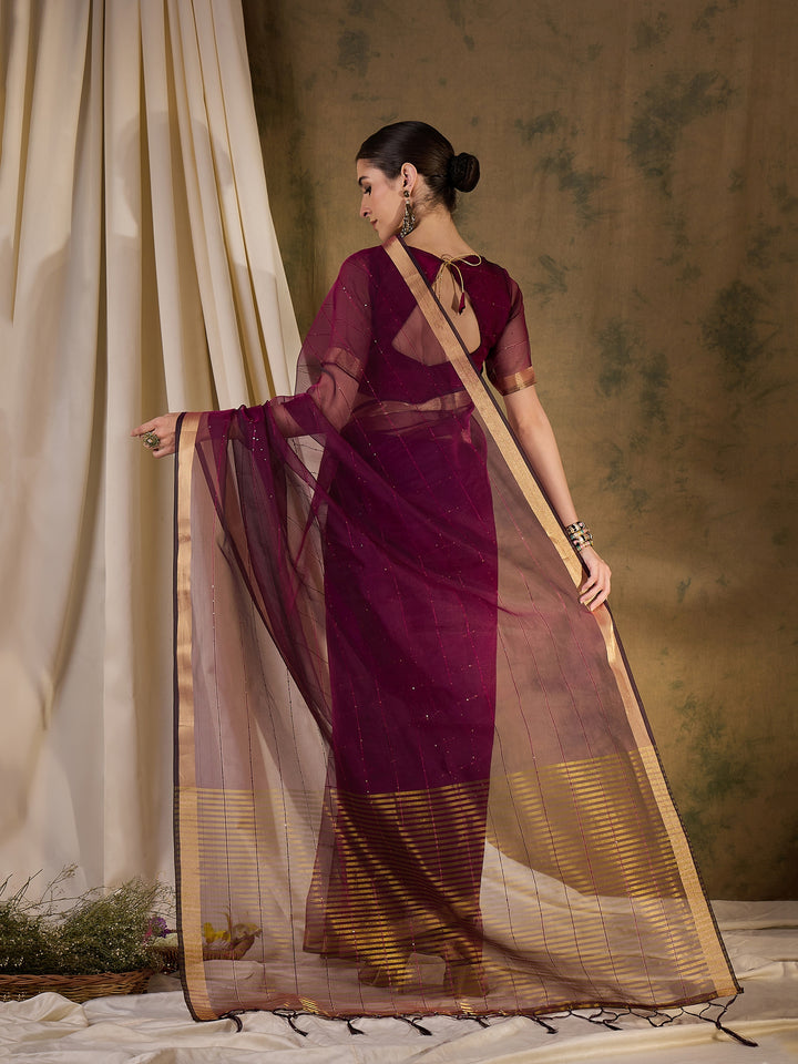 Radiant Organza Silk Saree with | Elegance Redefined for Weddings