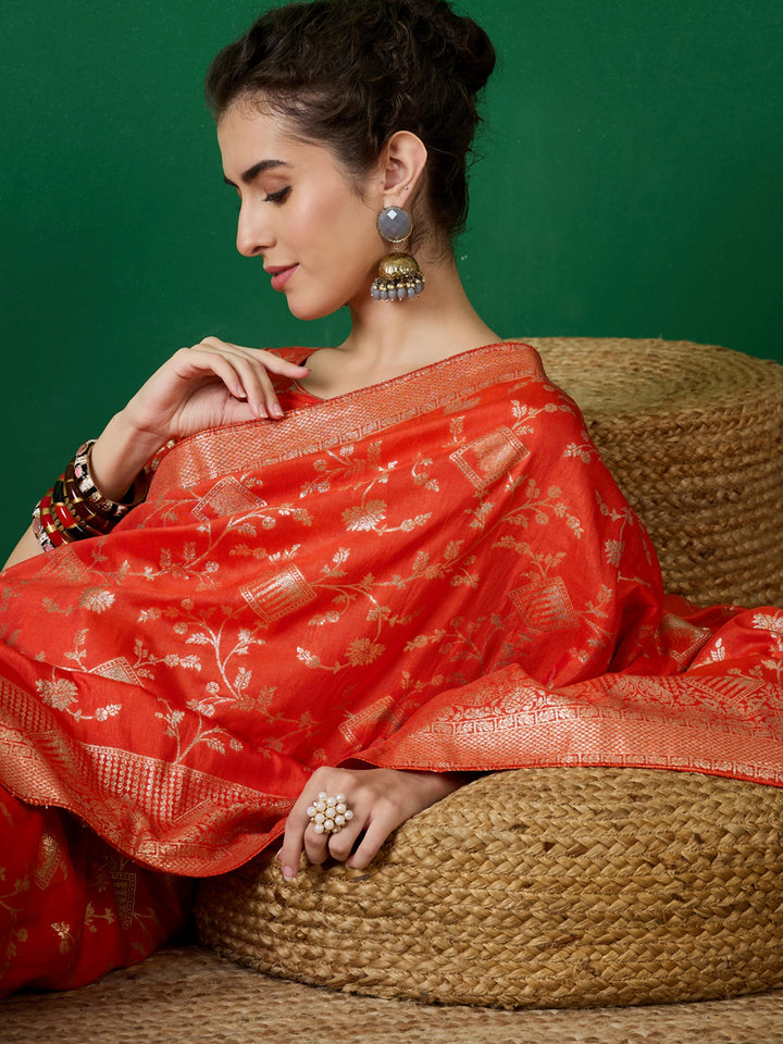 Sophisticated Staple Dola Cotton Saree with | A Graceful Addition to Your Wardrobe