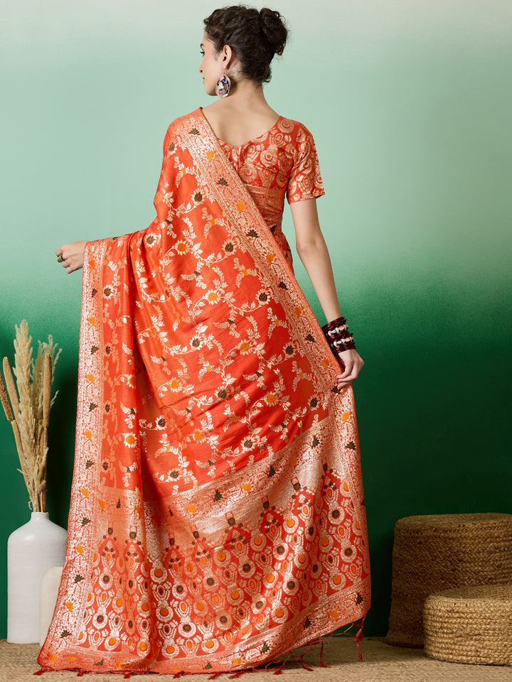 Designer Staple Dola Cotton Saree | Wevon Meenakari Work for Parties