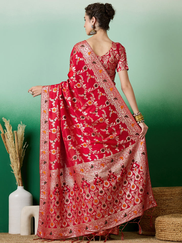 Designer Staple Dola Cotton Saree | Wevon Meenakari Work for Parties