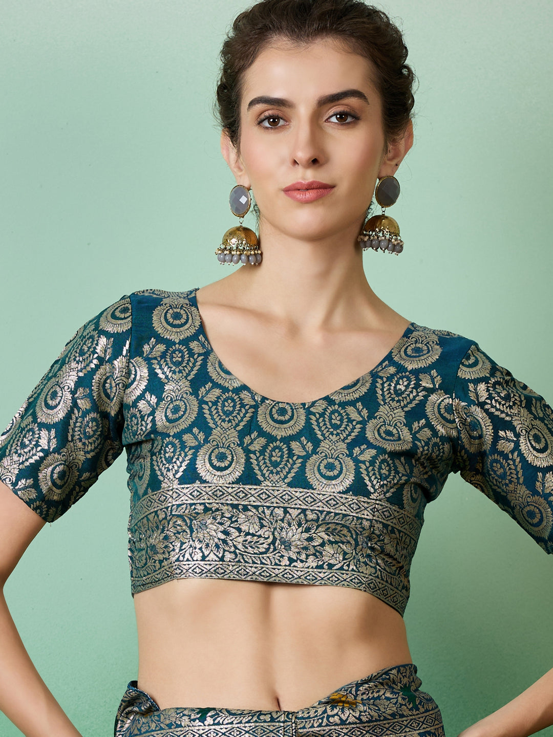 Designer Staple Dola Cotton Saree | Wevon Meenakari Work for Parties