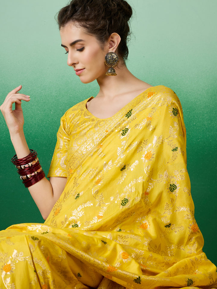 Designer Staple Dola Cotton Saree | Wevon Meenakari Work for Parties