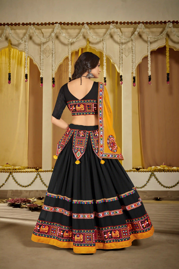 Georgette Mirror Work Lehenga | Elegant Bridal Wear for Weddings & Events